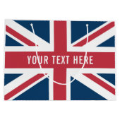 Die britische Flagge Union Jack Große Geschenktüte (Rückseite)