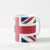 Die britische Flagge Union Jack Kaffeetasse (VorderseiteRechts)