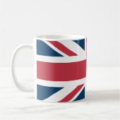 Die britische Flagge Union Jack Kaffeetasse (Links)