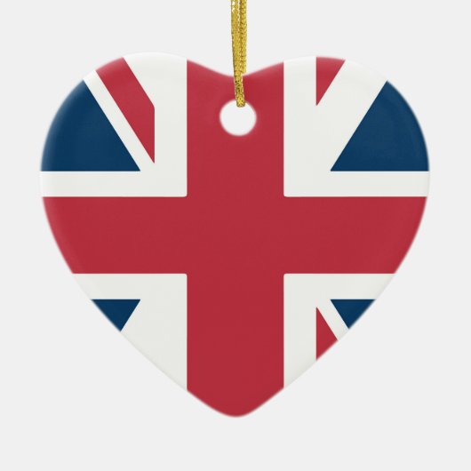 Die britische Flagge Union Jack Keramik Ornament (Vorne)