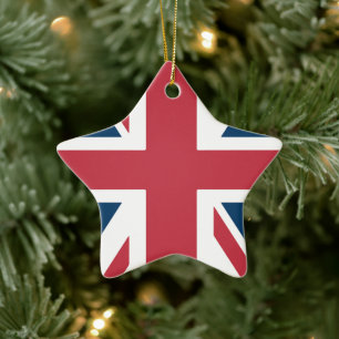 Die britische Flagge Union Jack Keramik Ornament