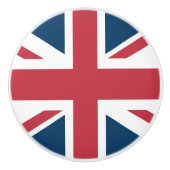 Die britische Flagge Union Jack Keramikknauf (Vorderseite)