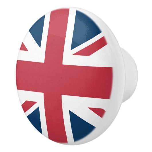 Die britische Flagge Union Jack Keramikknauf (Rechts)