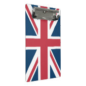 Die britische Flagge Union Jack Mini Klemmbrett (Schrägansicht)