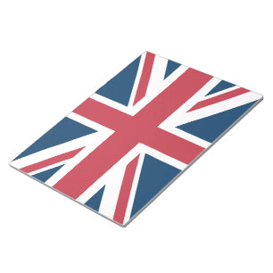Die britische Flagge Union Jack Notizblock
