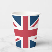 Die britische Flagge Union Jack Pappbecher (Vorderseite)