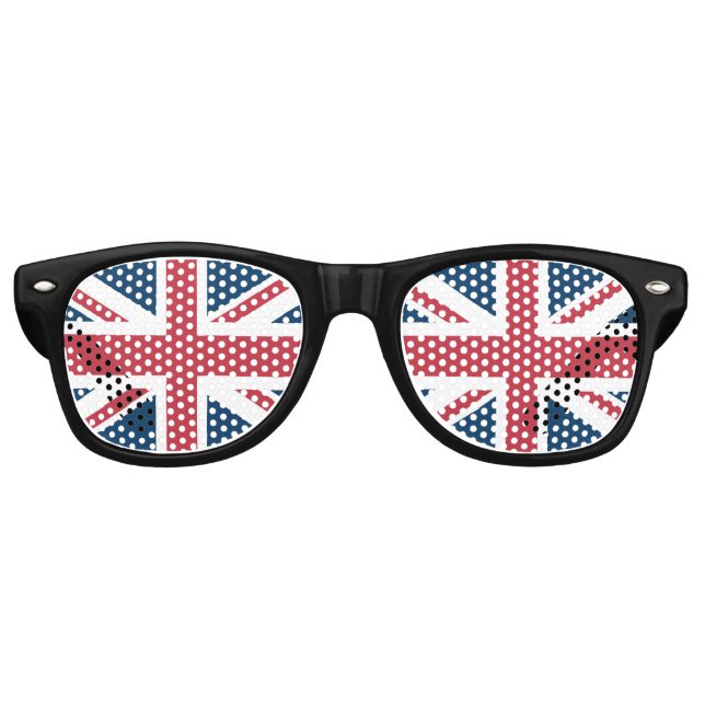 Die britische Flagge Union Jack Partybrille (Vorderseite)