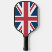Die britische Flagge Union Jack Pickleball Schläger (Rückseite)