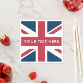 Die britische Flagge Union Jack Serviette (Beispiel)
