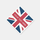 Die britische Flagge Union Jack Serviette (Ecke)