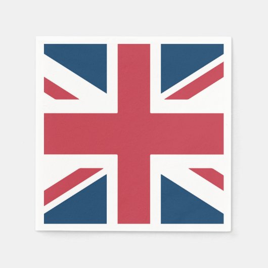Die britische Flagge Union Jack Serviette (Vorderseite)