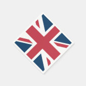 Die britische Flagge Union Jack Serviette (Ecke)
