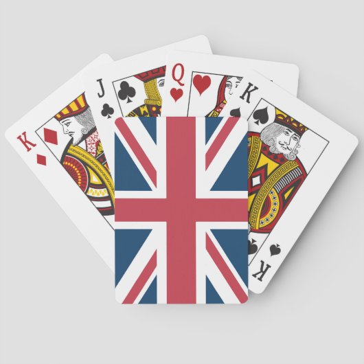 Die britische Flagge Union Jack Spielkarten (Rückseite)