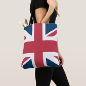 Die britische Flagge Union Jack Tasche (Von Nahem)