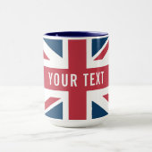 Die britische Flagge Union Jack Tasse (Zentrum)