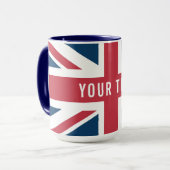 Die britische Flagge Union Jack Tasse (Vorderseite Links)