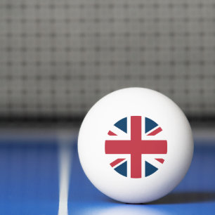 Die britische Flagge Union Jack Tischtennisball