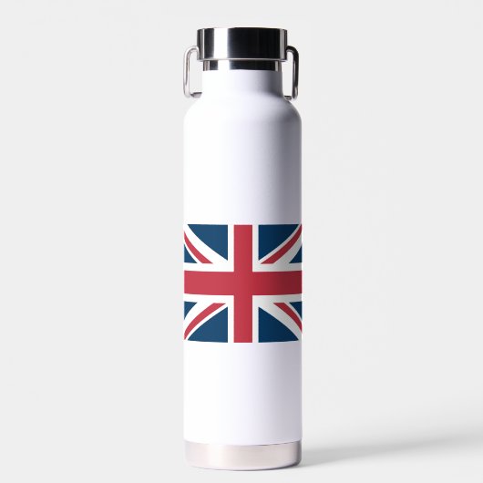 Die britische Flagge Union Jack Trinkflasche (Vorne)