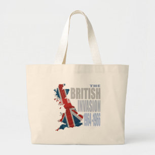 Die britische Invasion 1964-1966 Jumbo Stoffbeutel