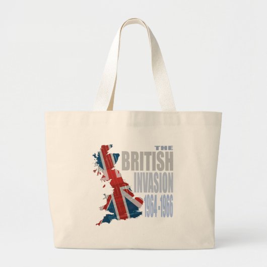 Die britische Invasion 1964-1966 Jumbo Stoffbeutel (Vorne)