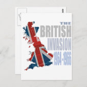Die britische Invasion 1964-1966 Postkarte (Vorne/Hinten)