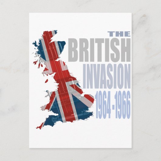 Die britische Invasion 1964-1966 Postkarte (Vorderseite)