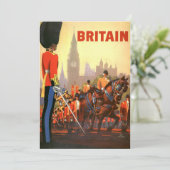 Die britische Königliche Garde des Vintagen Königs Einladung (Stehend Vorderseite)