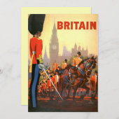 Die britische Königliche Garde des Vintagen Königs Einladung (Vorne/Hinten)