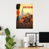 Die britische Königliche Garde des Vintagen Königs Poster (Heimbüro)
