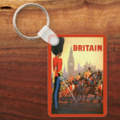 Die britische Königliche Garde des Vintagen Königs Schlüsselanhänger (Vorderseite)