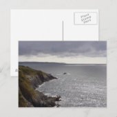 Die britische Küste nach dem Sturm. Postkarte (Vorne/Hinten)