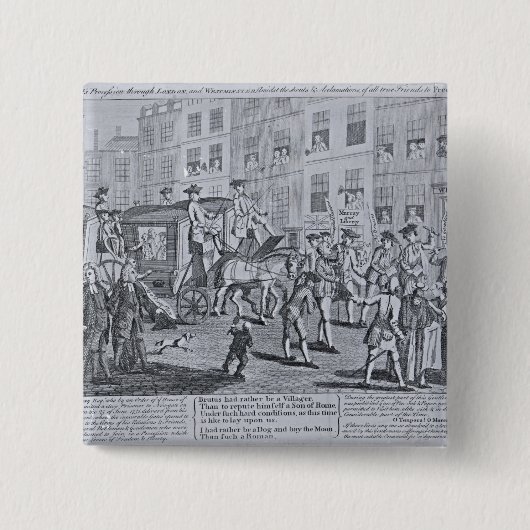 Die britische Patriot-Prozession durch Button (Vorderseite)