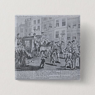 Die britische Patriot-Prozession durch Button