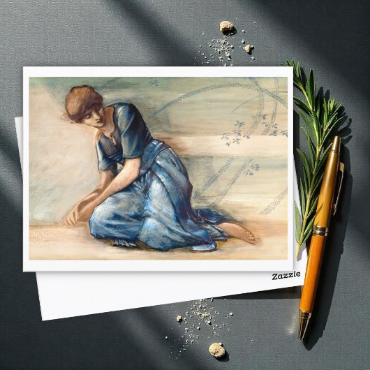 Die britische Rose von Edward Burne-Jones Postkarte