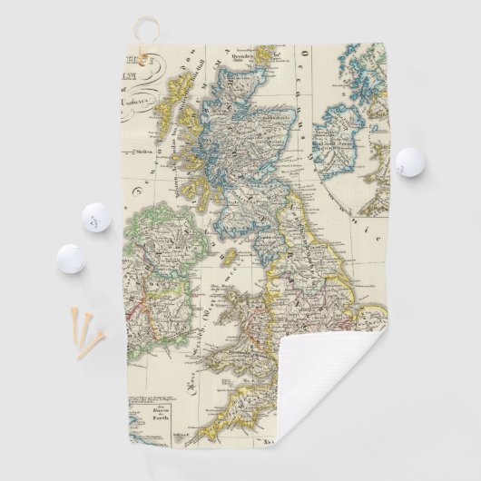Die britischen Inseln 2 Golfhandtuch (Insitu)