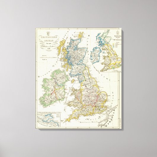 Die britischen Inseln 2 Leinwanddruck (Vorderseite)
