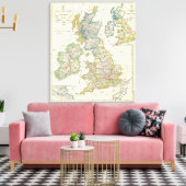 Die britischen Inseln 2 Leinwanddruck (Insitu (Wohnzimmer))