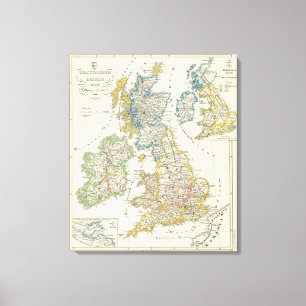 Die britischen Inseln 2 Leinwanddruck