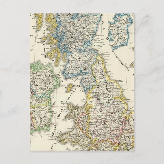 Die britischen Inseln 2 Postkarte (Vorderseite)