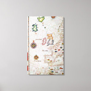 Die britischen Inseln, die Iberia und das Leinwanddruck