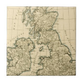 Die britischen Inseln Fliese (Vorderseite)