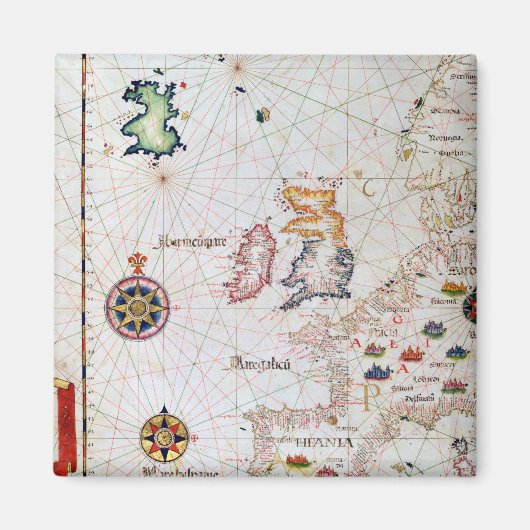 Die britischen Inseln, Iberien und Nordwestafrika Magnet (Vorne)