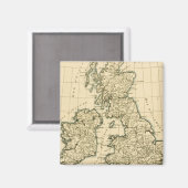 Die britischen Inseln Magnet (Vorderseite/Rückseite)