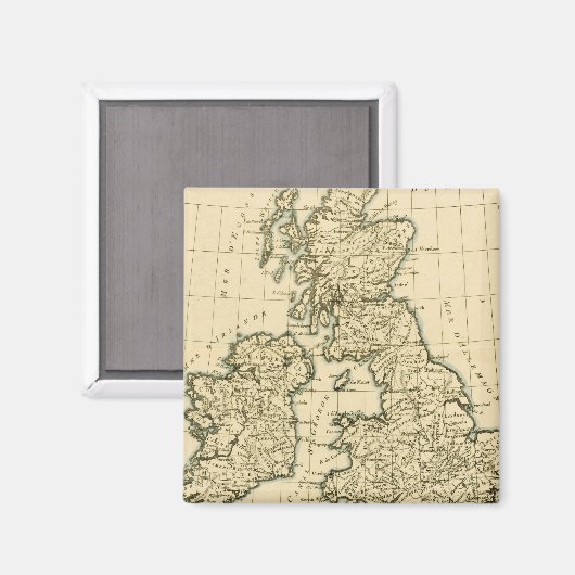 Die britischen Inseln Magnet (Vorderseite/Rückseite)