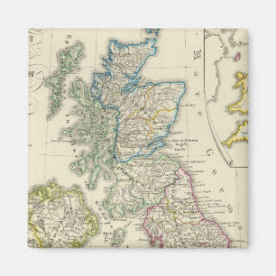 Die britischen Inseln nach ihrer Kirche Magnet