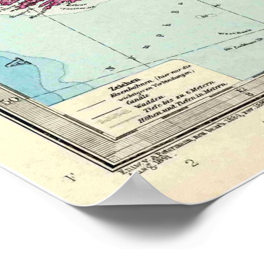 Die britischen Inseln Poster (Ecke)