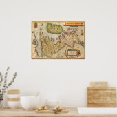 Die britischen Inseln Poster (Küche)