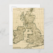 Die britischen Inseln Postkarte (Vorne/Hinten)