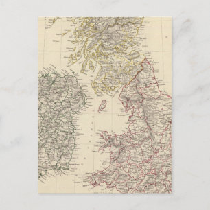 Die britischen Inseln Postkarte