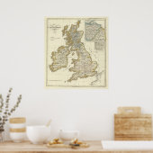 Die Britischen Inseln seit 1485 Poster (Küche)